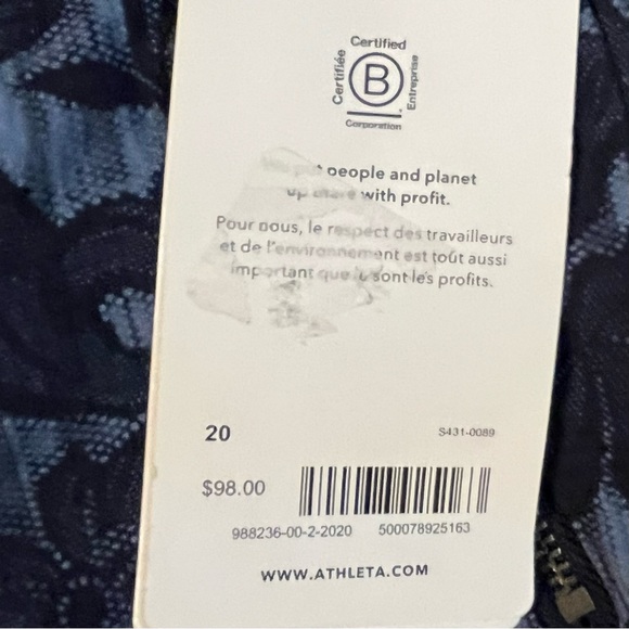 Athleta Blue Floral Trekkie North Jogger Size 20 NWT - Picture 5 of 12